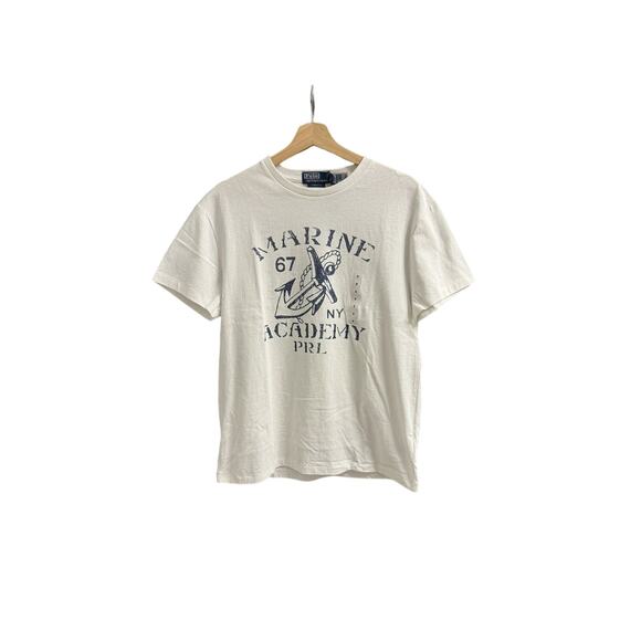 Polo Ralph Lauren Classic Fit Marine Academy Graphic Tee - Picture 1 of 4